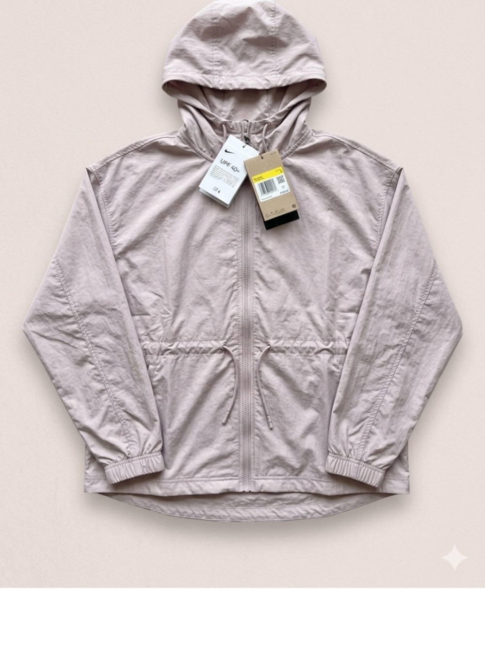 NWT Nike Sportswear Women's Oversized Hooded Jacket Violet/Pale Pink Sz S